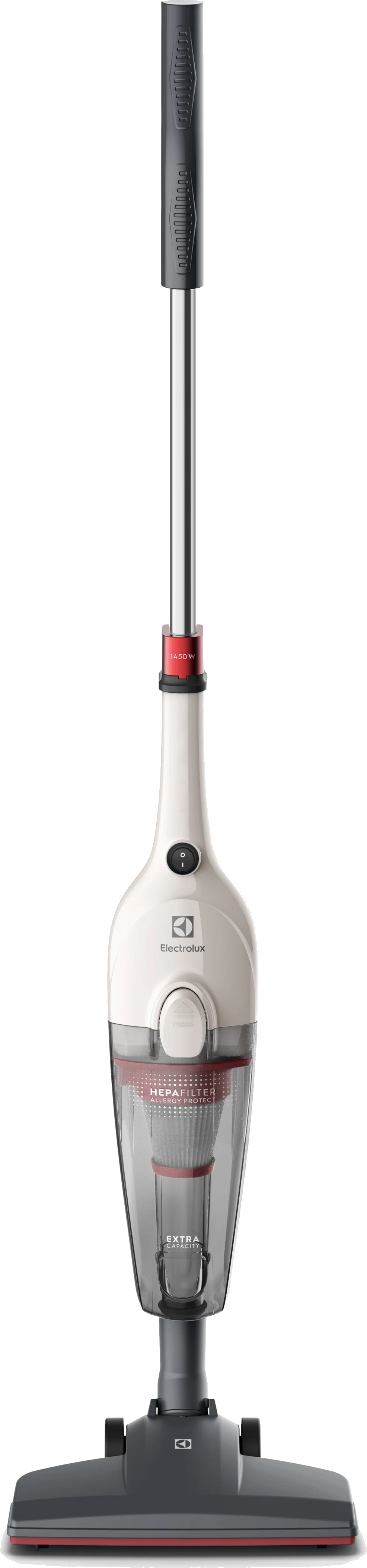 Aspirador Vertical Electrolux STK14: 1450 W, filtro HEPA e nenhum controle de velocidade